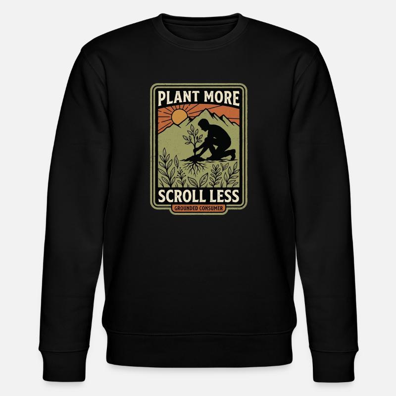 Consommateur cloué au sol - Sweat bio CHANGER Stanley/Stella Unisexe - noir