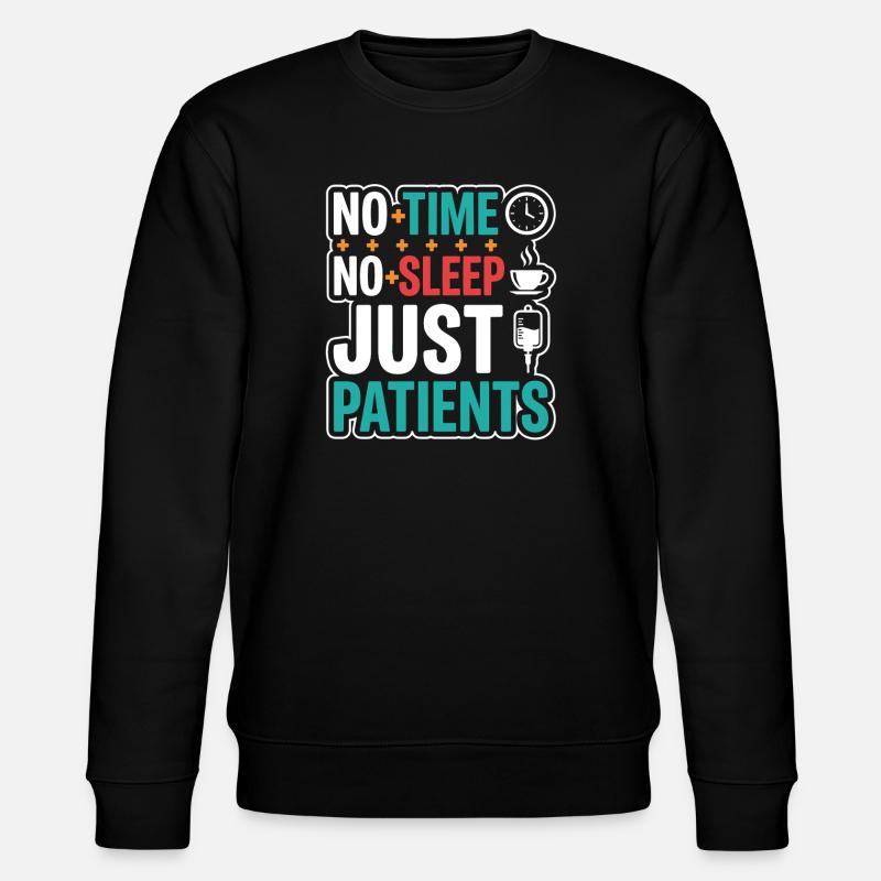 Nachtschicht-krankenschwester, Müde - Stanley/Stella Unisex Bio-Sweatshirt CHANGER - Schwarz