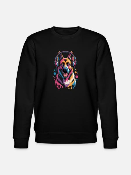 German Shepherd - Stanley/Stella CHANGER Unisex Organic Sweatshirt - black