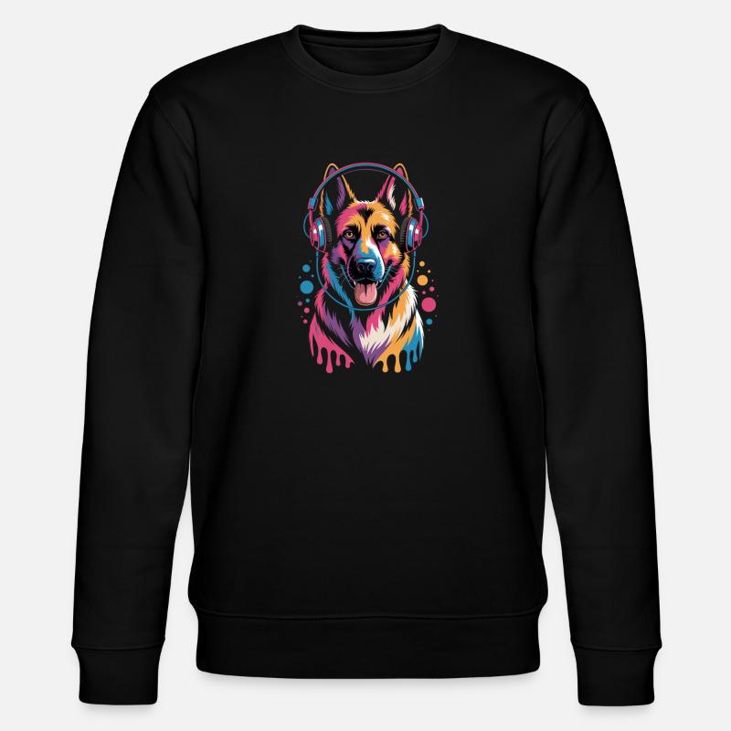 German Shepherd - Stanley/Stella CHANGER Unisex Organic Sweatshirt - black