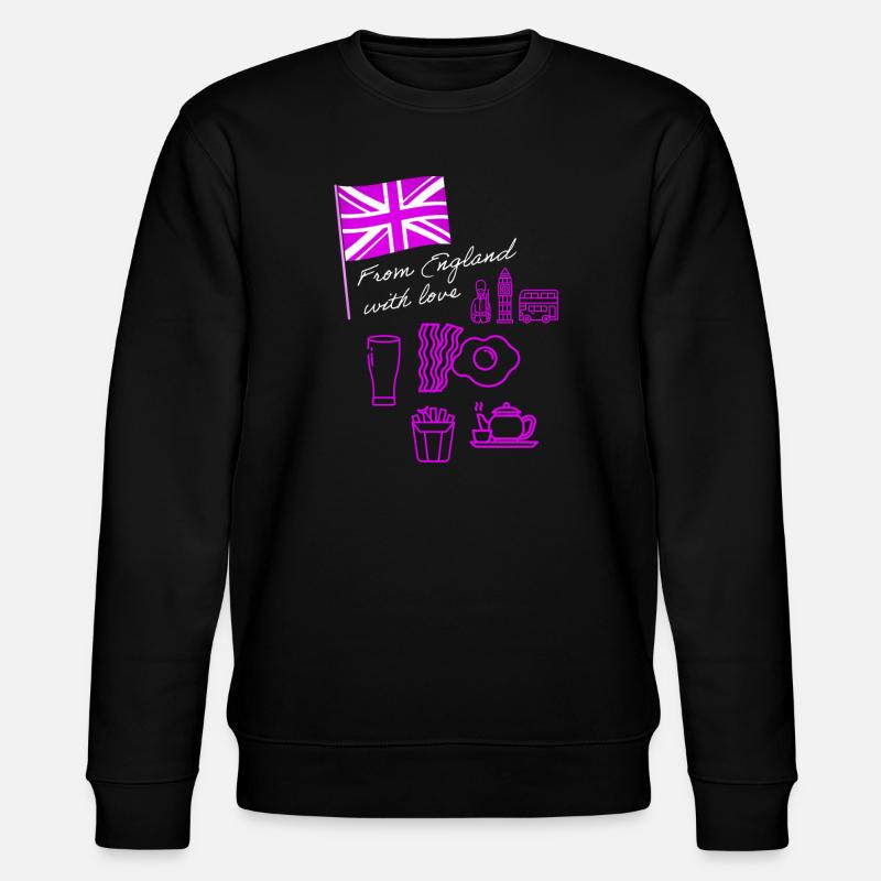 EXANGLIA (Texte violet + blanc) - Sweat bio CHANGER Stanley/Stella Unisexe - noir