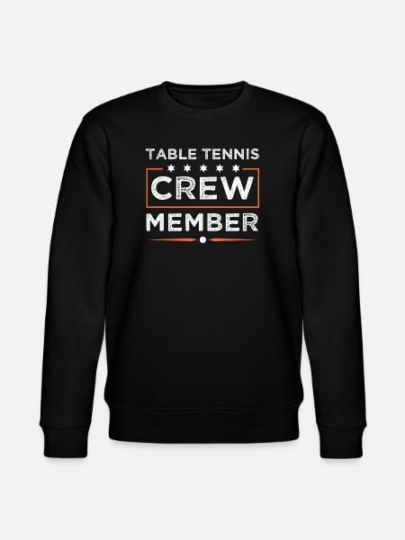 Table Tennis Crew - Stanley/Stella CHANGER Unisex Organic Sweatshirt - black