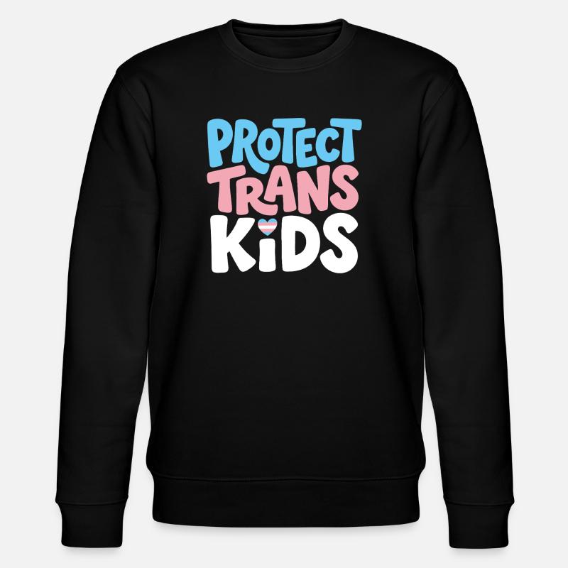 Protect Trans Kids Tee - Sweat bio CHANGER Stanley/Stella Unisexe - noir