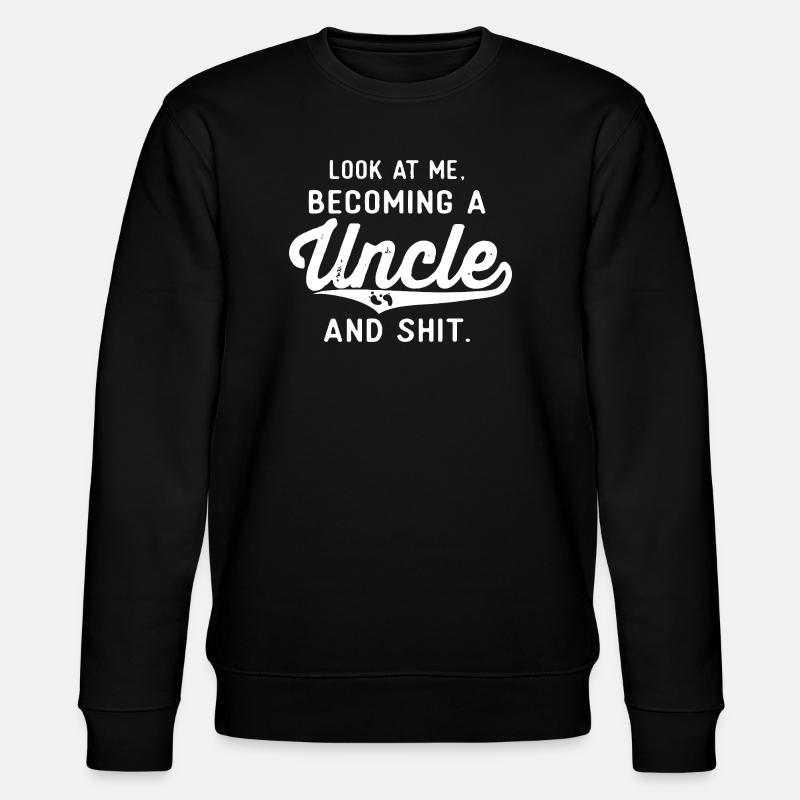 Becoming an Uncle — Bold Script - Stanley/Stella CHANGER Unisex Organic Sweatshirt - black