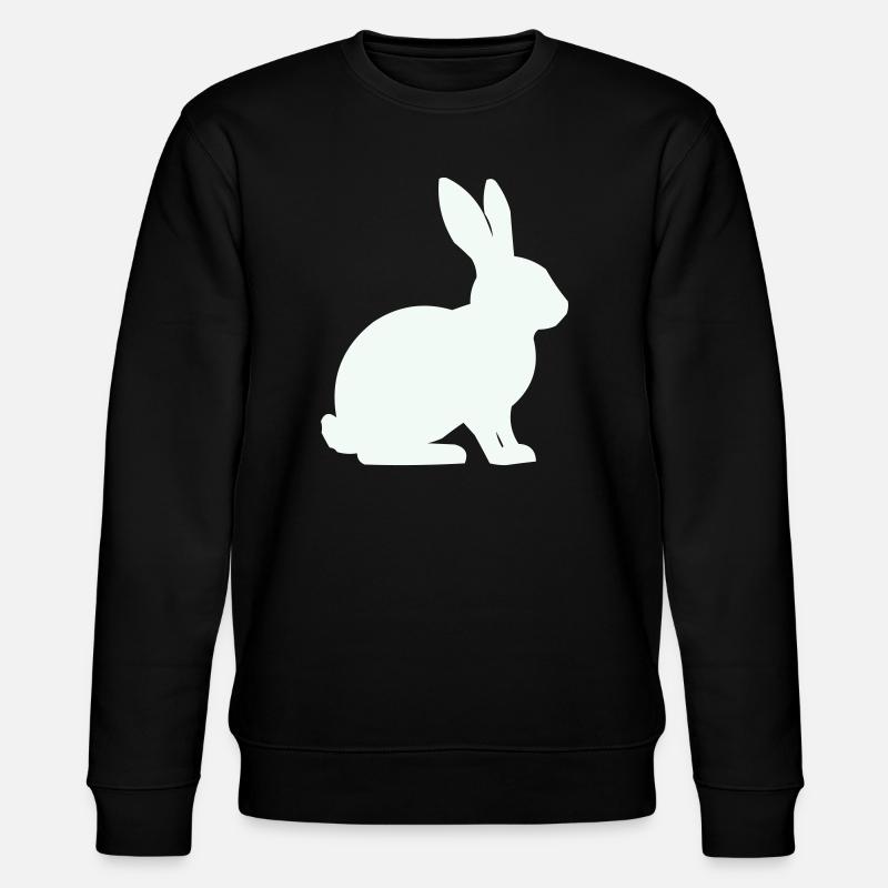 Bunny Silhouette Minimal - Sweat bio CHANGER Stanley/Stella Unisexe - noir