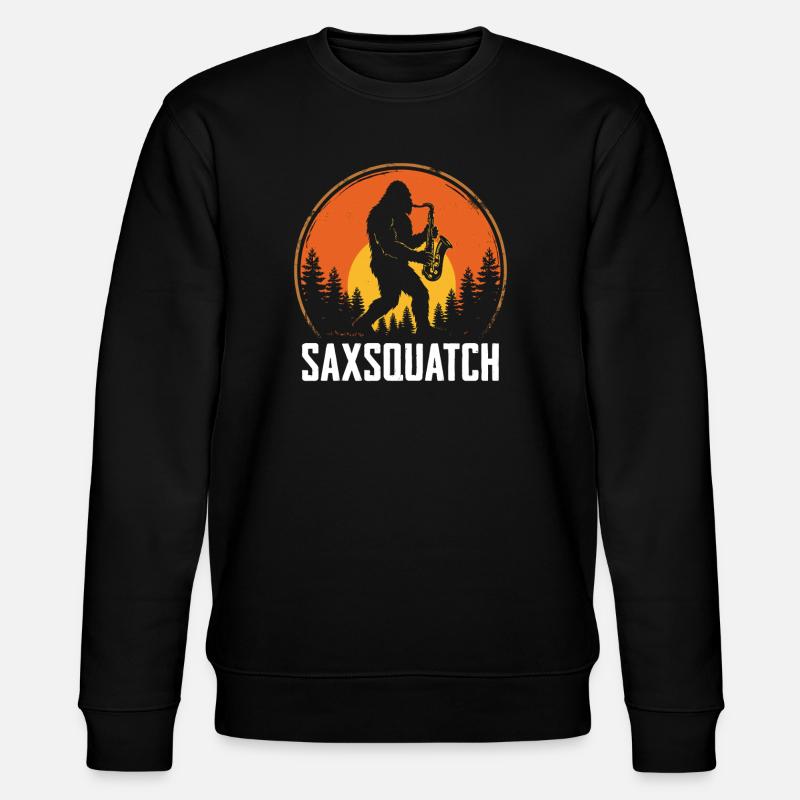 Saxsquatch - Sasquatch jouant du saxophone - Sweat bio CHANGER Stanley/Stella Unisexe - noir