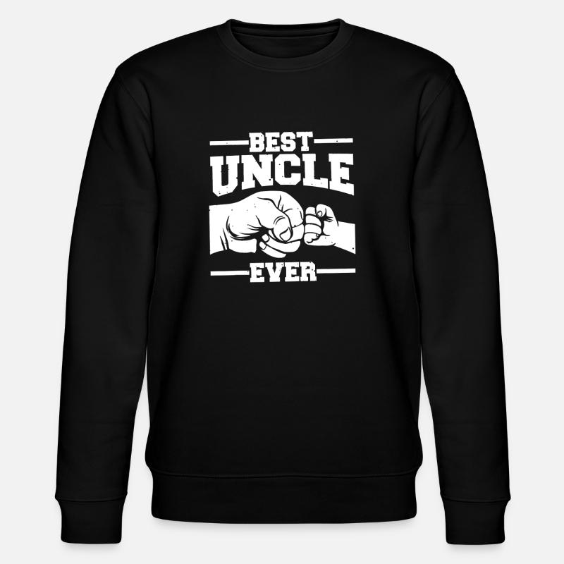 Bester Onkel aller Zeiten Bold Fist - Stanley/Stella Unisex Bio-Sweatshirt CHANGER  - Schwarz