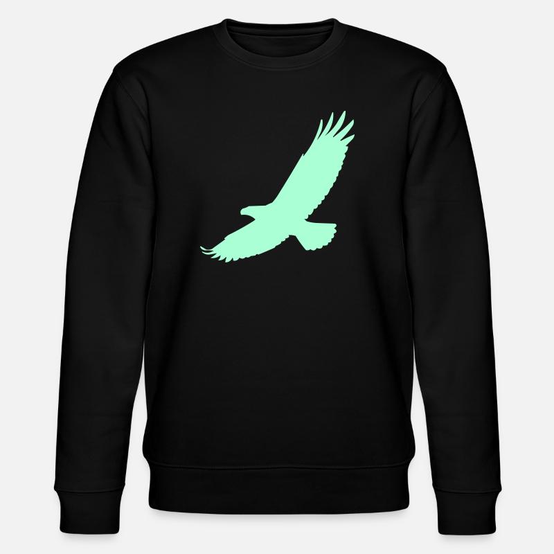 Faucon en vol - Sweat bio CHANGER Stanley/Stella Unisexe - noir
