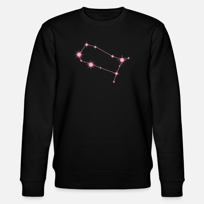 Zwilling, Sternbild, Sternzeichen, Pastellrosa - Stanley/Stella Unisex Bio-Sweatshirt CHANGER - Schwarz