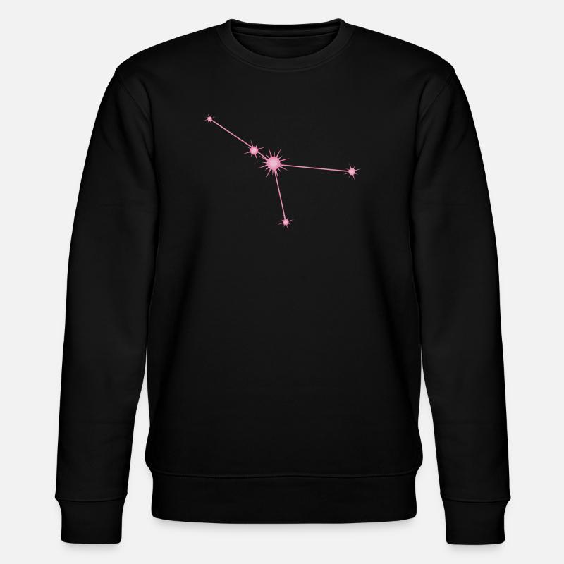 Krebsstern Sternbild Sternzeichen Pastellrosa - Stanley/Stella Unisex Bio-Sweatshirt CHANGER - Schwarz