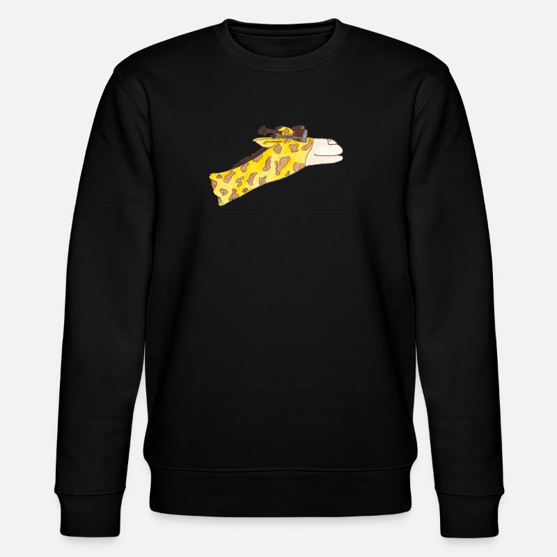 Giraffe in the wind - Stanley/Stella CHANGER Unisex Organic Sweatshirt - black