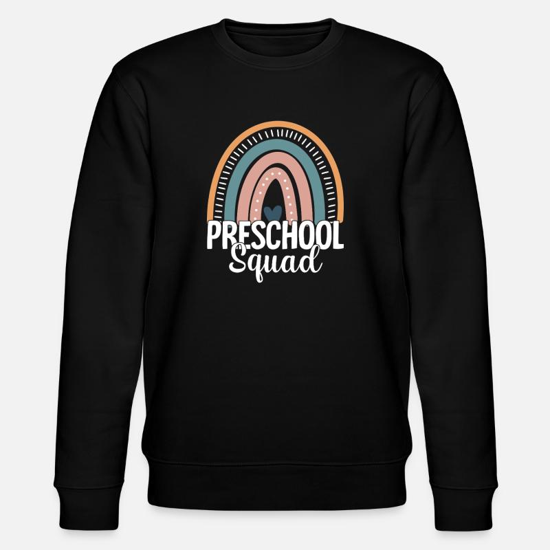 Preschool Squad Rainbow Arc - Stanley/Stella CHANGER Unisex Organic Sweatshirt - black