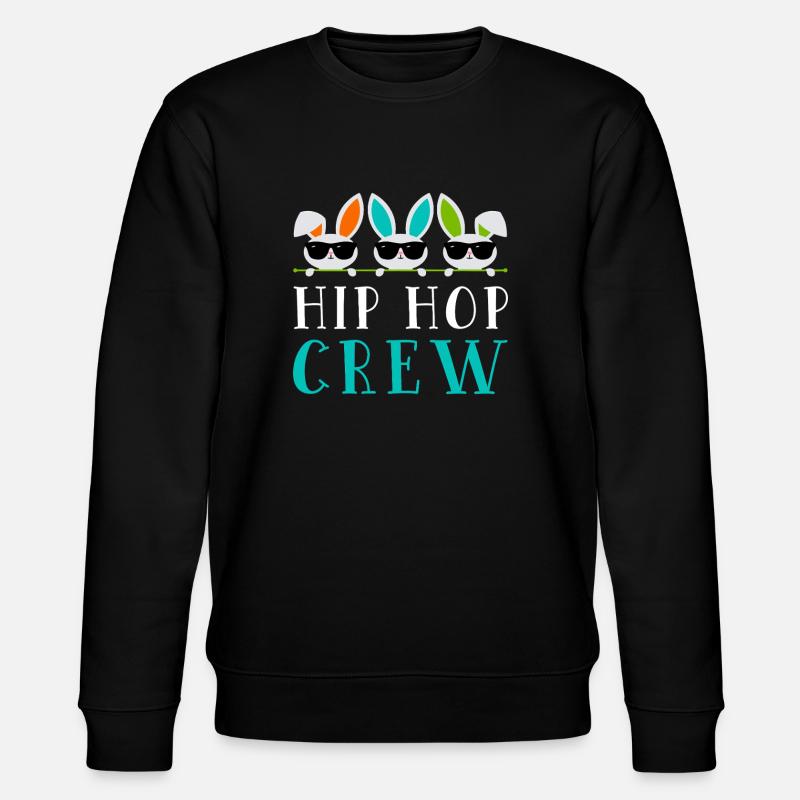 Hip Hop Bunny Crew - Stanley/Stella Unisex Bio-Sweatshirt CHANGER - Schwarz