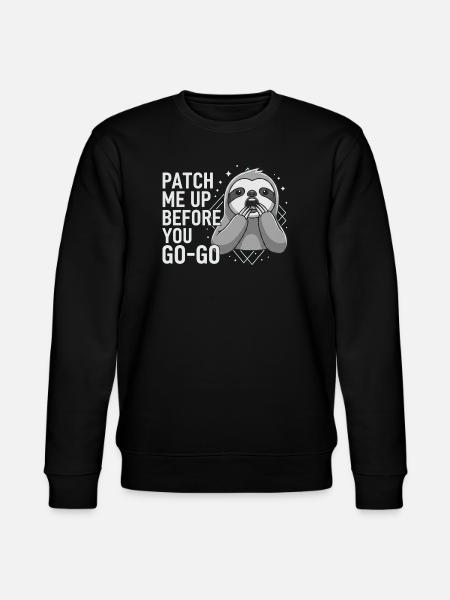 Patch Me Up Cyber Security Faultier - Stanley/Stella Unisex Bio-Sweatshirt CHANGER - Schwarz
