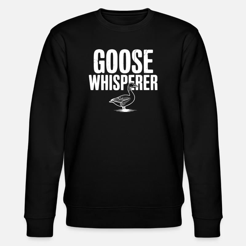 Goose Whisperer - Stanley/Stella CHANGER Unisex Organic Sweatshirt - black