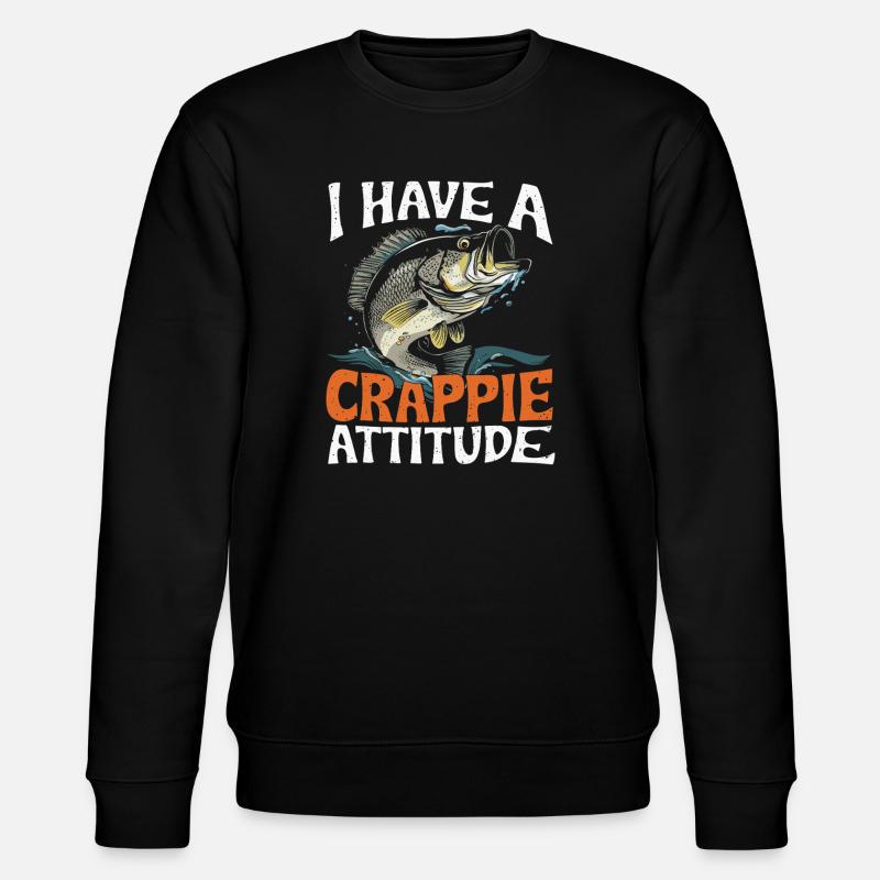 Crappie Attitude Fish Design - Sweat bio CHANGER Stanley/Stella Unisexe - noir