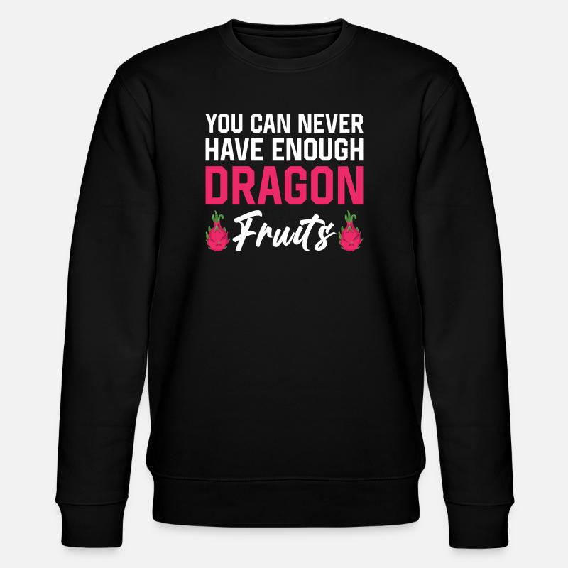Dragon Fruit Powerprints - Stanley/Stella CHANGER Unisex Organic Sweatshirt - black