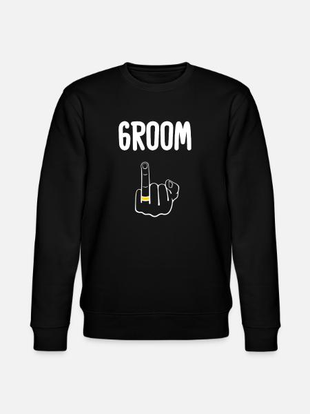 Edgy Groom Ring - Stanley/Stella CHANGER Unisex Organic Sweatshirt - black