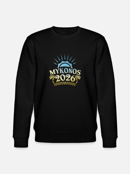 Mykonos 2026 Bunt - Stanley/Stella Unisex Bio-Sweatshirt CHANGER  - Schwarz