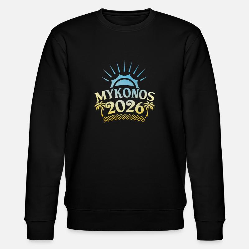 Mykonos 2026 Bunt - Stanley/Stella Unisex Bio-Sweatshirt CHANGER  - Schwarz