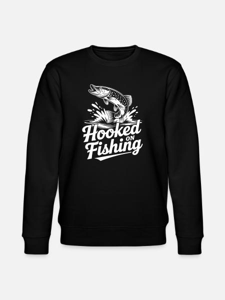 Graphique de pêche accroché - Sweat bio CHANGER Stanley/Stella Unisexe - noir