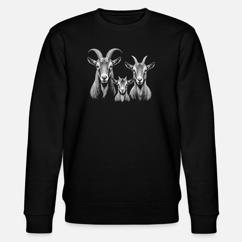 Goat - Stanley/Stella CHANGER Unisex Organic Sweatshirt - black