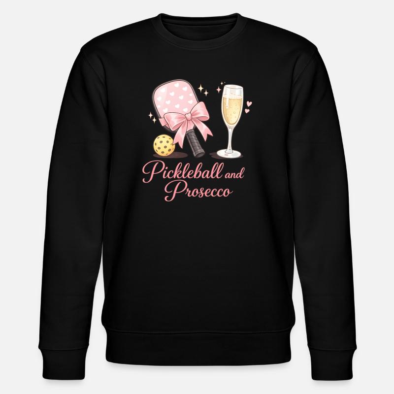 Pickleball et flair Prosecco - Sweat bio CHANGER Stanley/Stella Unisexe - noir