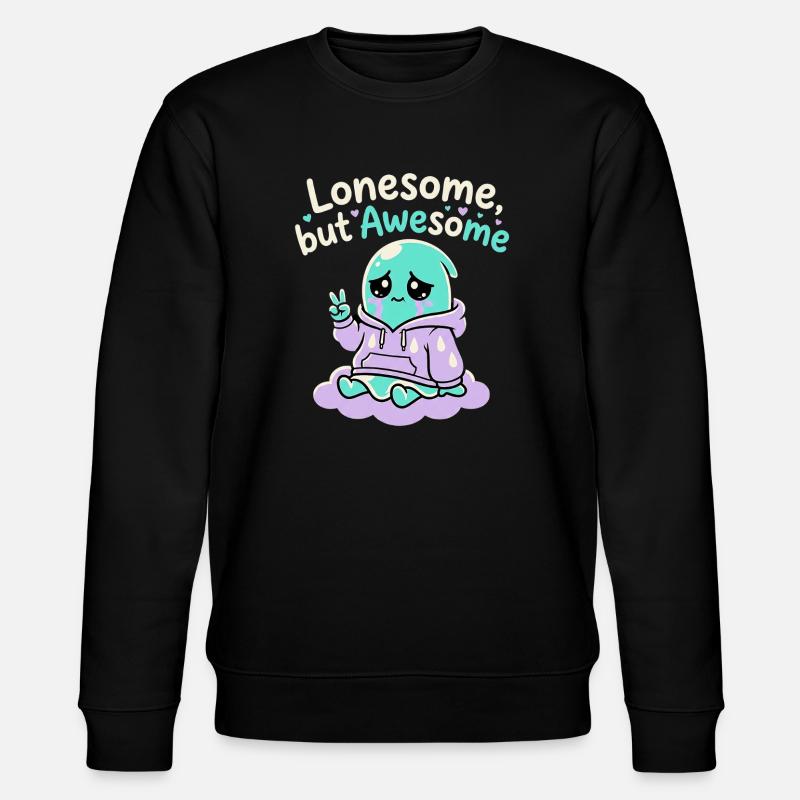 Lonesome Ghost - Stanley/Stella CHANGER Unisex Organic Sweatshirt - black