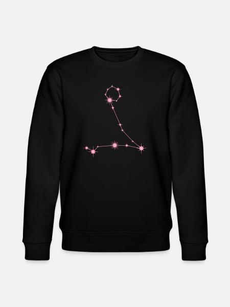 Fischestern Sternbild Sternzeichen Pastellrosa - Stanley/Stella Unisex Bio-Sweatshirt CHANGER  - Schwarz
