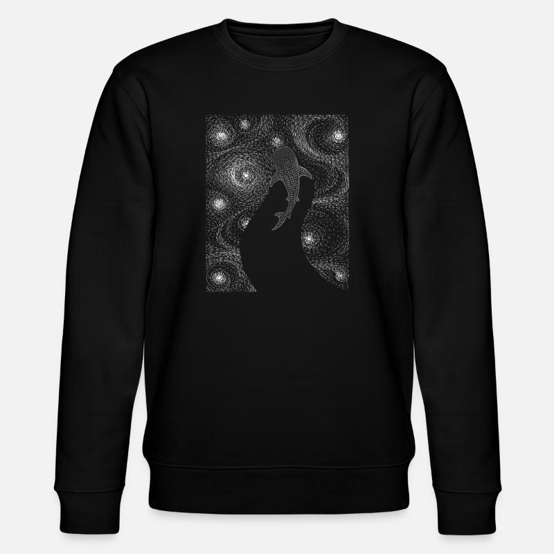 Whale Shark Ocean Marine Life Scuba - Stanley/Stella Unisex Bio-Sweatshirt CHANGER  - Schwarz