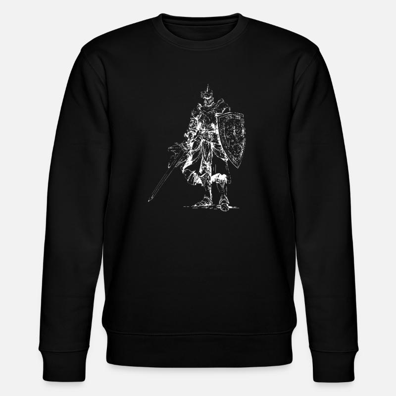 Heraldic Knight with Shield - Stanley/Stella CHANGER Unisex Organic Sweatshirt - black