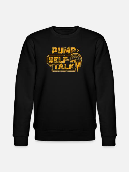 The Pump > The Self-Talk | Gym Motivation - Stanley/Stella CHANGER Unisex Organic Sweatshirt - black