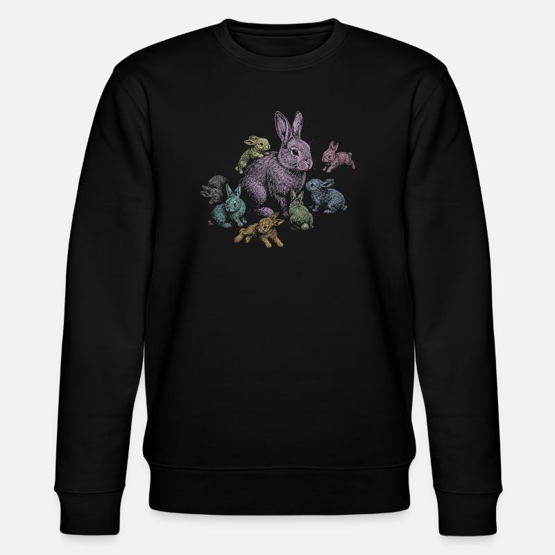Rabbit - Stanley/Stella CHANGER Unisex Organic Sweatshirt - black