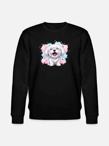 Éclaboussure pastel joyeuse et duveteuse - Sweat bio CHANGER Stanley/Stella Unisexe - noir