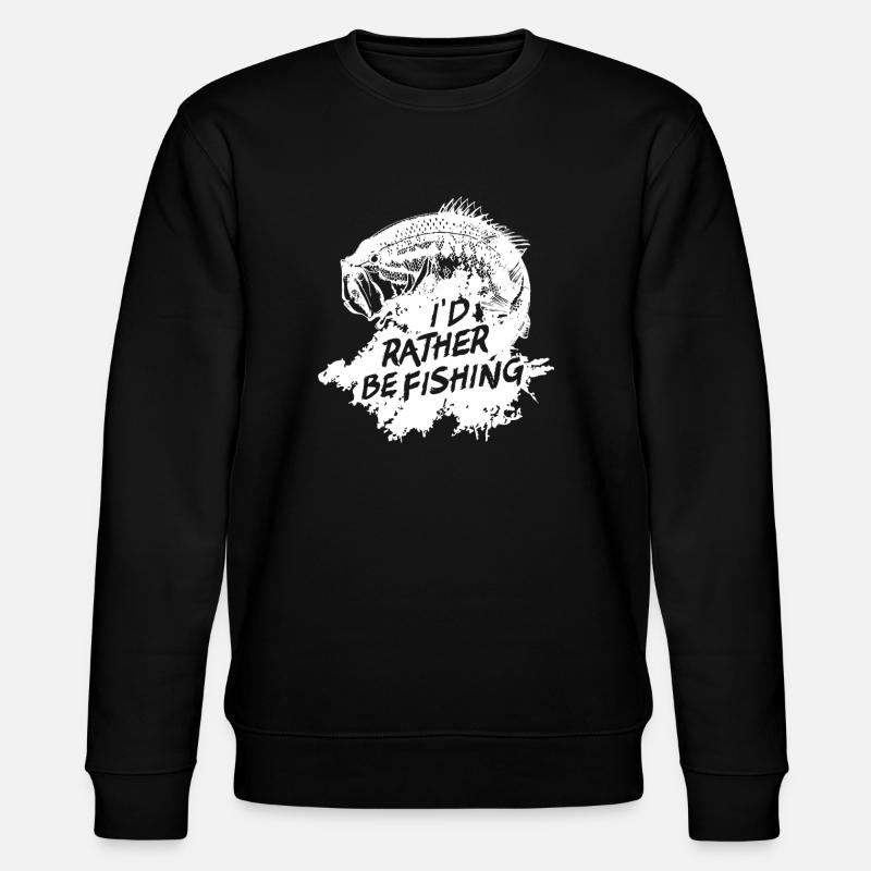 Je préférerais pêcher - Sweat bio CHANGER Stanley/Stella Unisexe - noir