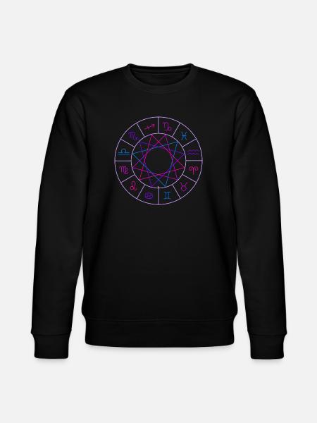 Rad der 12 Tierkreiszeichen - Stanley/Stella Unisex Bio-Sweatshirt CHANGER - Schwarz