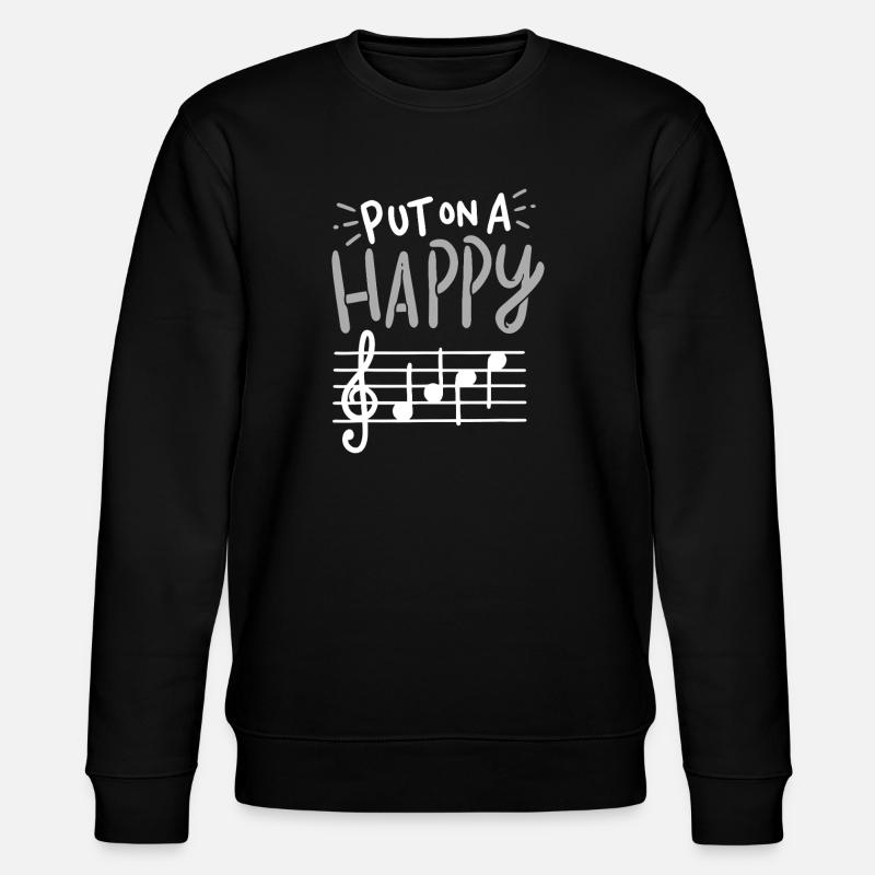 Leg eine fröhliche Melodie auf - Stanley/Stella Unisex Bio-Sweatshirt CHANGER - Schwarz
