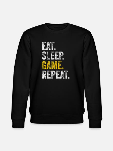 Manger dormir jeu Répéter - Sweat bio CHANGER Stanley/Stella Unisexe - noir