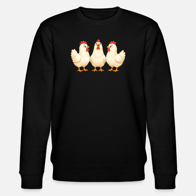 Chickens - Stanley/Stella CHANGER Unisex Organic Sweatshirt - black