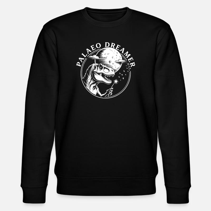 Dinosaure Pissenlit du Rêveur Paléo - Sweat bio CHANGER Stanley/Stella Unisexe - noir