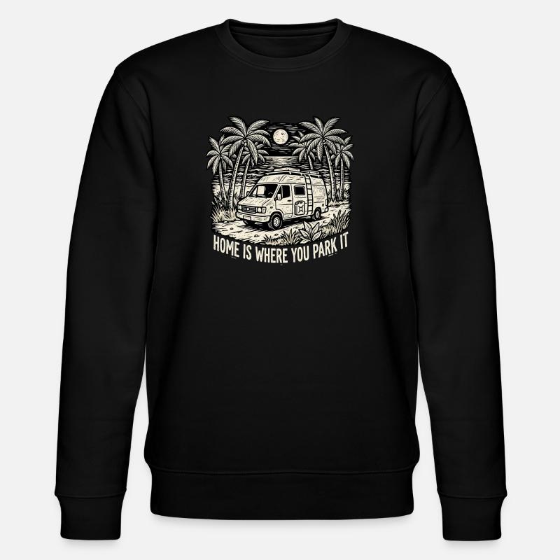 Camping Home Paradise - Stanley/Stella Unisex Bio-Sweatshirt CHANGER - Schwarz