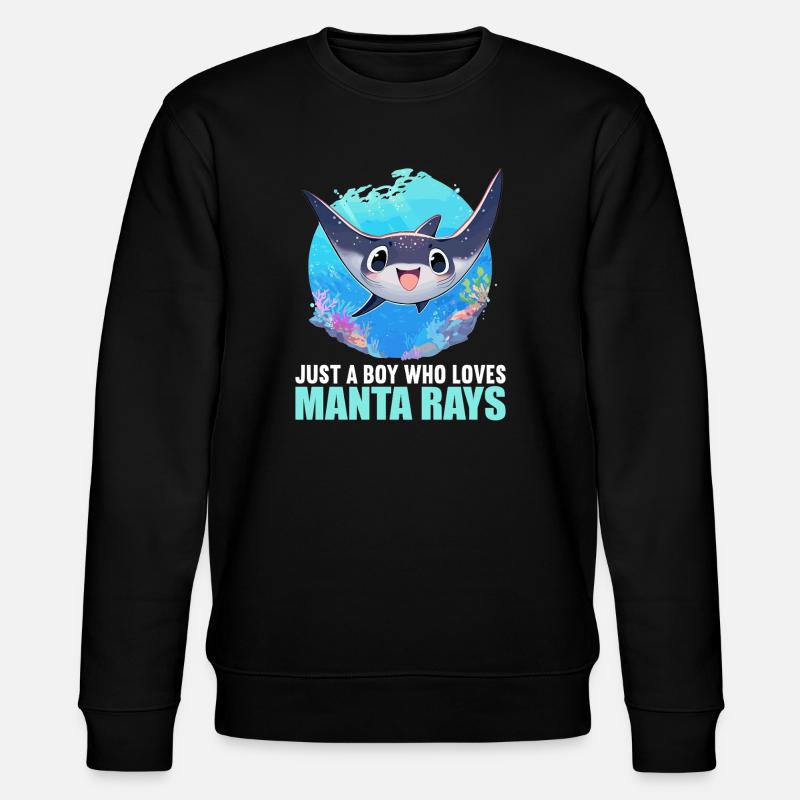 Rochen Mantarochen - Stanley/Stella Unisex Bio-Sweatshirt CHANGER - Schwarz