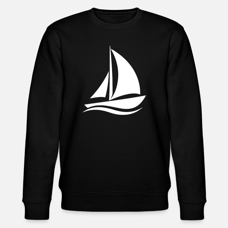 Segelboot - Stanley/Stella Unisex Bio-Sweatshirt CHANGER - Schwarz