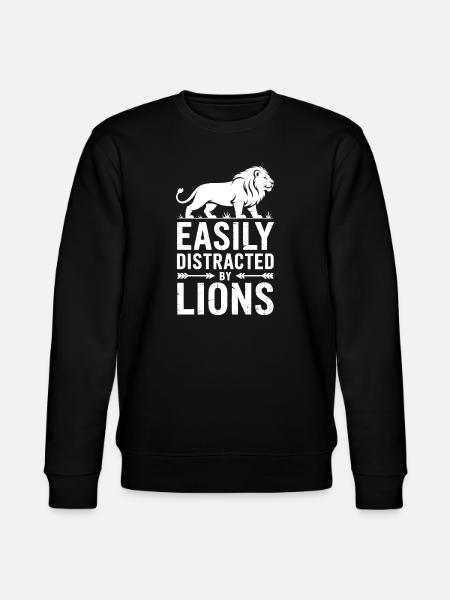 Lion Sayings Lion Funny Lion Gift - Stanley/Stella CHANGER Unisex Organic Sweatshirt - black