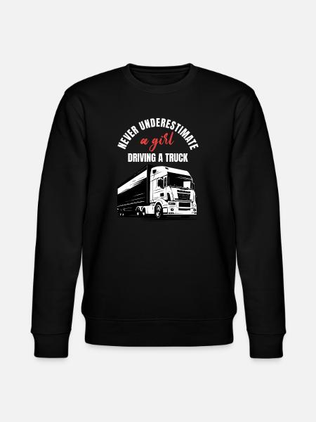 Trucker Girl Power - Stanley/Stella CHANGER Unisex Organic Sweatshirt - black