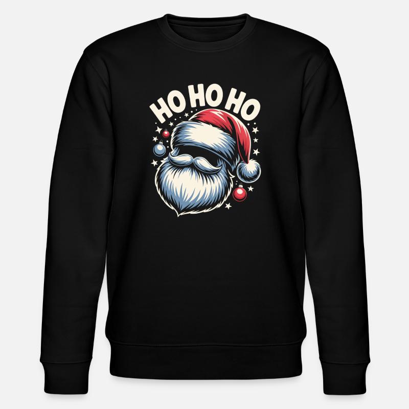 Ho Ho Ho Santa - Stanley/Stella Unisex Bio-Sweatshirt CHANGER - Schwarz
