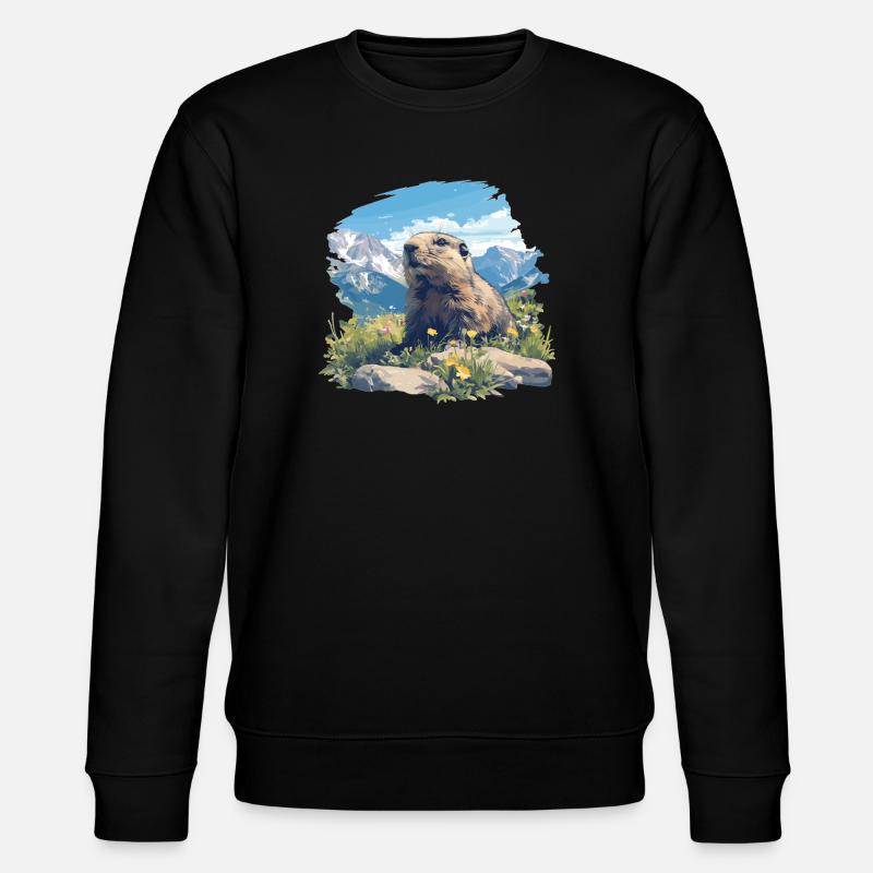 Marmottes Marmotte - Sweat bio CHANGER Stanley/Stella Unisexe - noir