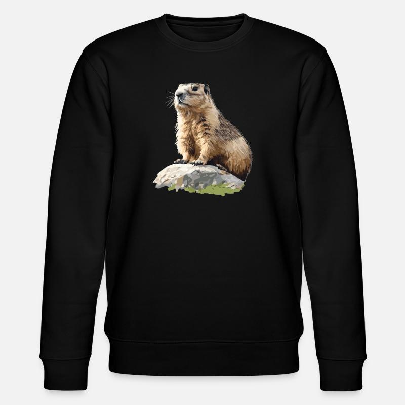 Marmottes Marmotte - Sweat bio CHANGER Stanley/Stella Unisexe - noir
