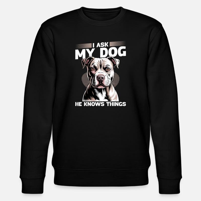Pitbull Terrier Race de chien pittie - Sweat bio CHANGER Stanley/Stella Unisexe - noir