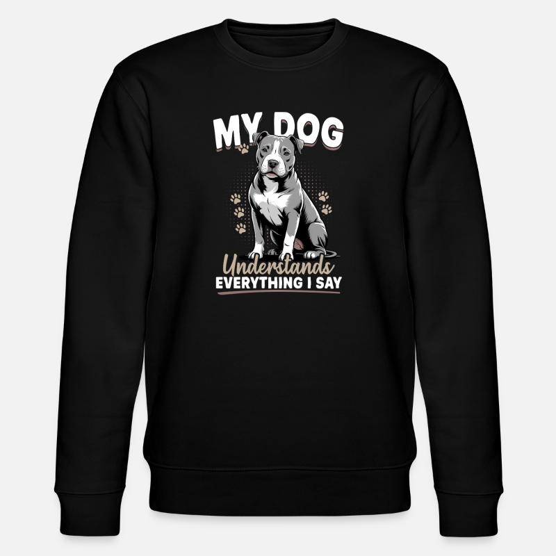 Pitbull Terrier Race de chien pittie - Sweat bio CHANGER Stanley/Stella Unisexe - noir